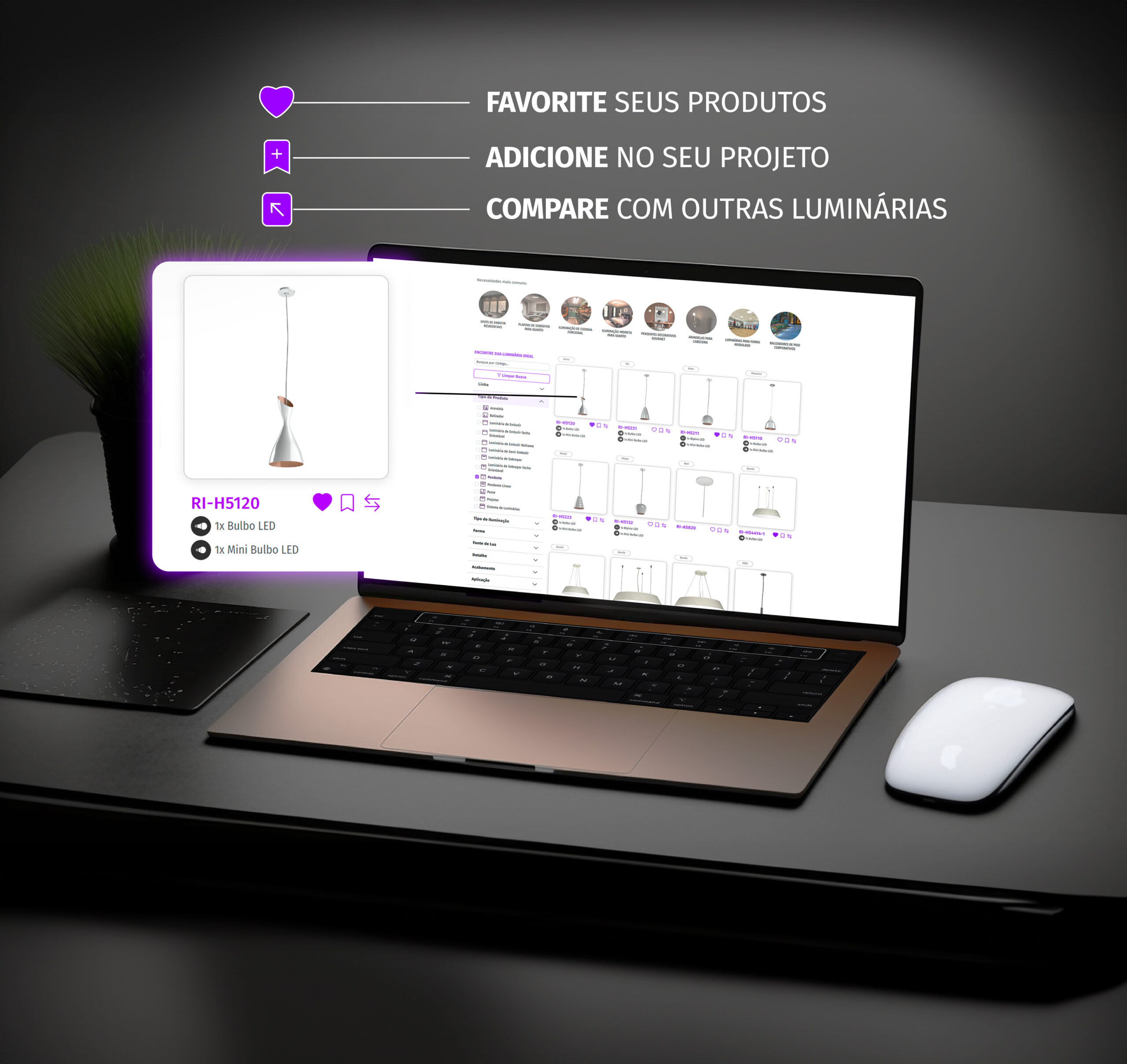 Sistema Revoluz para especificação de iluminação